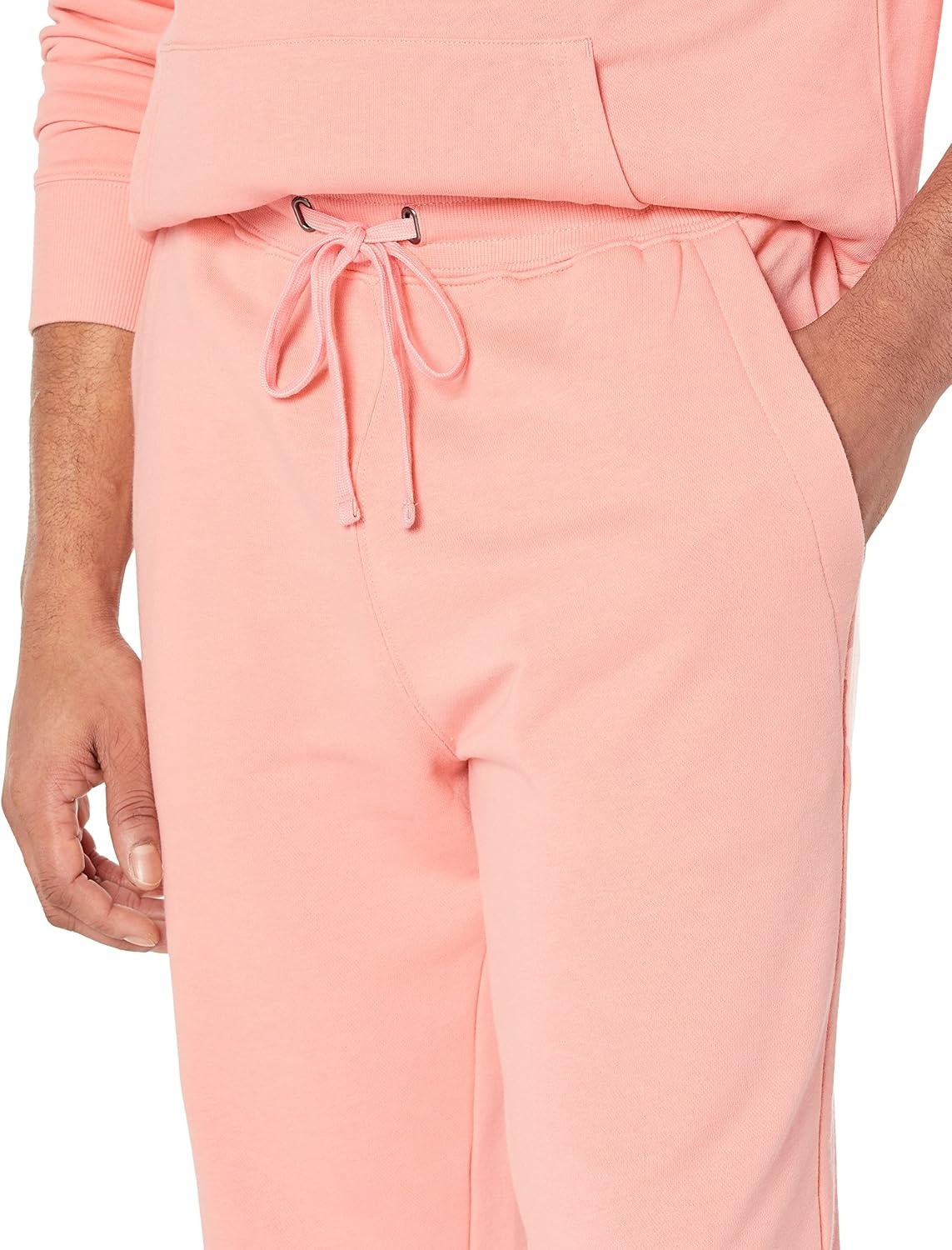 image:imageAmazon Essentials Mens Relaxed Fit Jogger Pants Lightweight French Terry LoungewearPeach