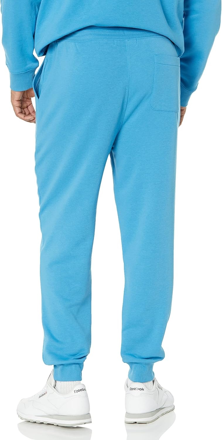 image:imageAmazon Essentials Mens Relaxed Fit Jogger Pants Lightweight French Terry LoungewearTurquoise Blue