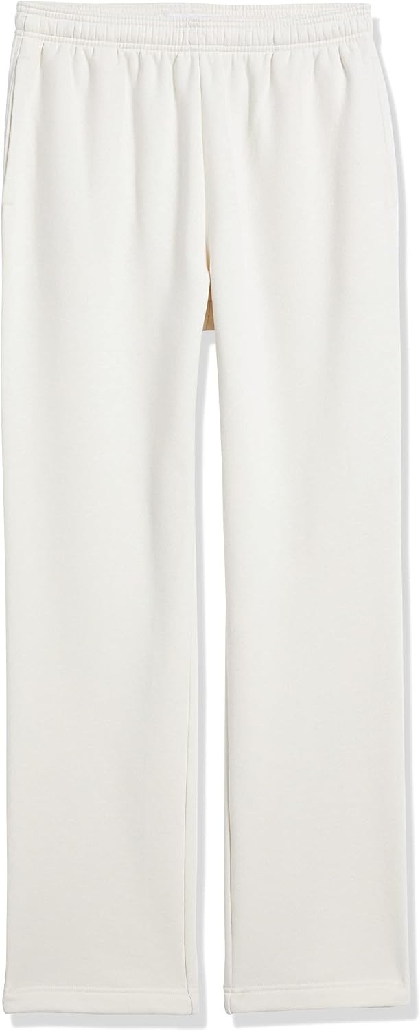 image:imageAmazon Essentials Mens Relaxed Straight Leg Fleece Open Bottom Sweatpant Available in Big amp TallPale Beige