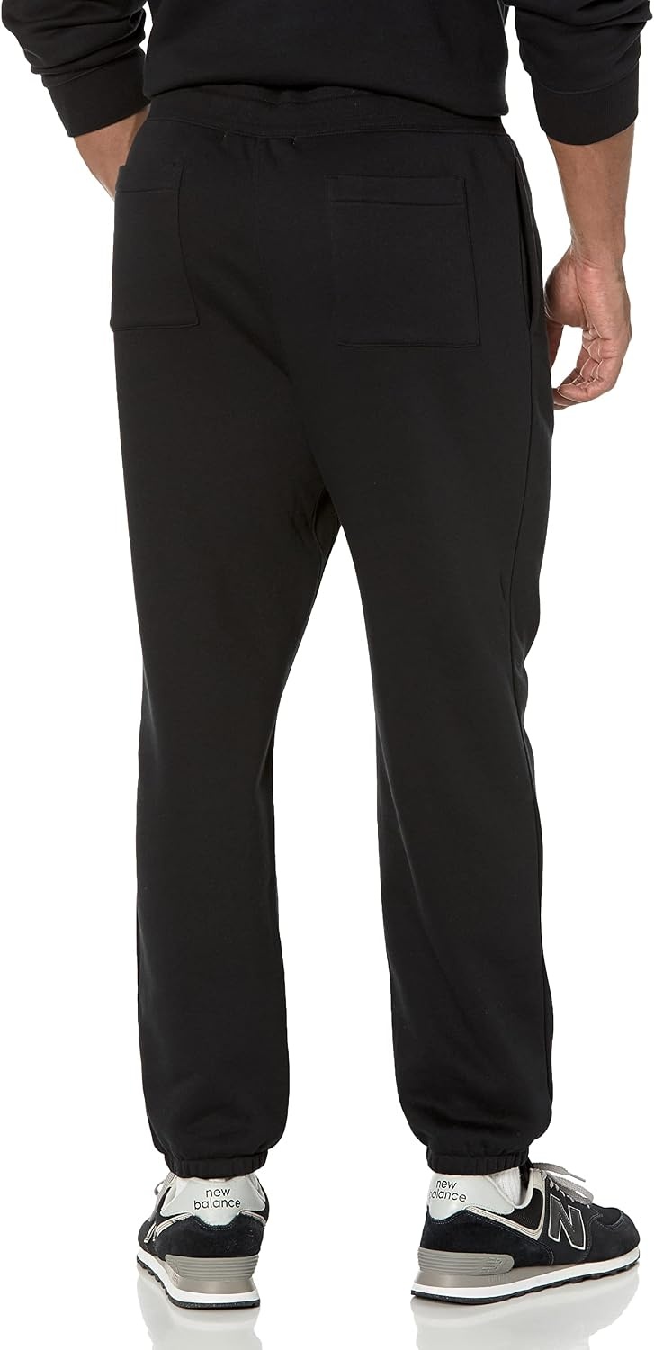 image:imageAmazon Essentials Mens RelaxedFit Sweatpants with Drawstring Waist ClosedBottomBlack