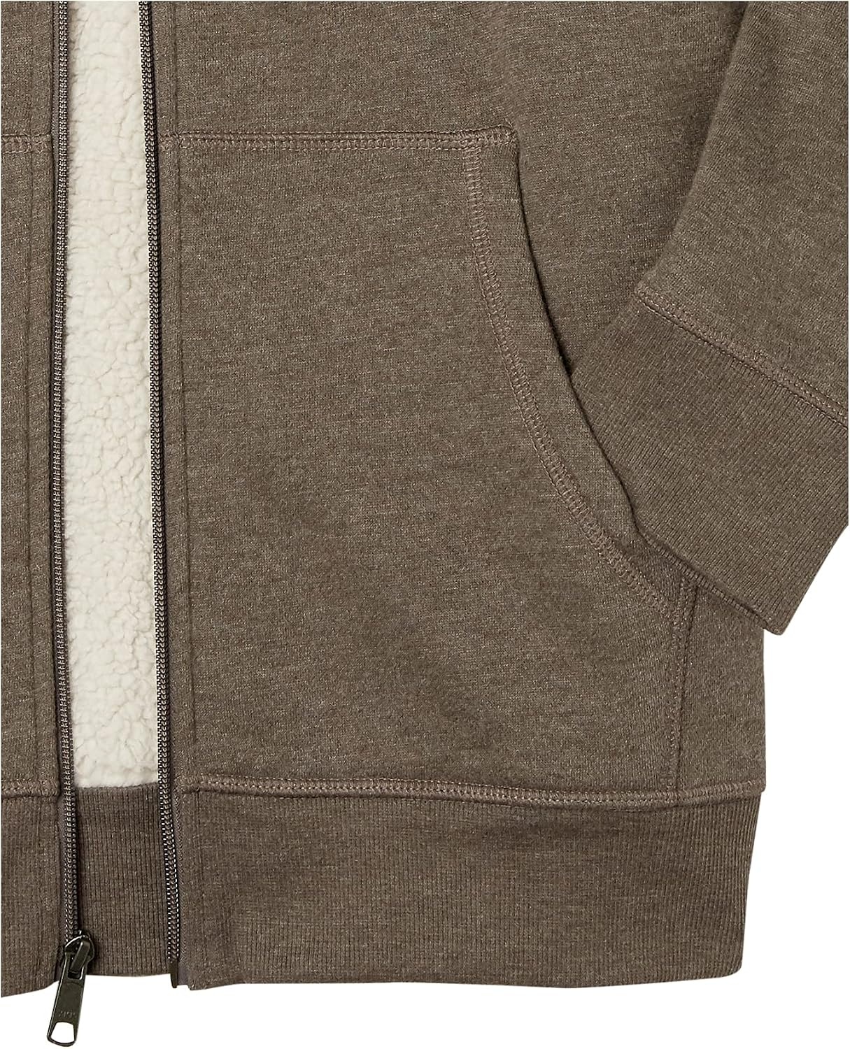 image:imageAmazon Essentials Mens SherpaLined FullZip Fleece Hoodie SweatshirtDark Brown