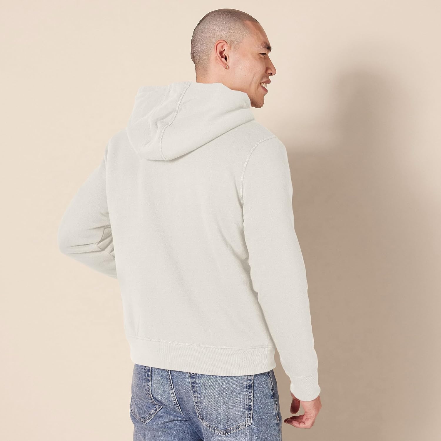 image:imageAmazon Essentials Mens SherpaLined FullZip Fleece Hoodie SweatshirtOffwhite