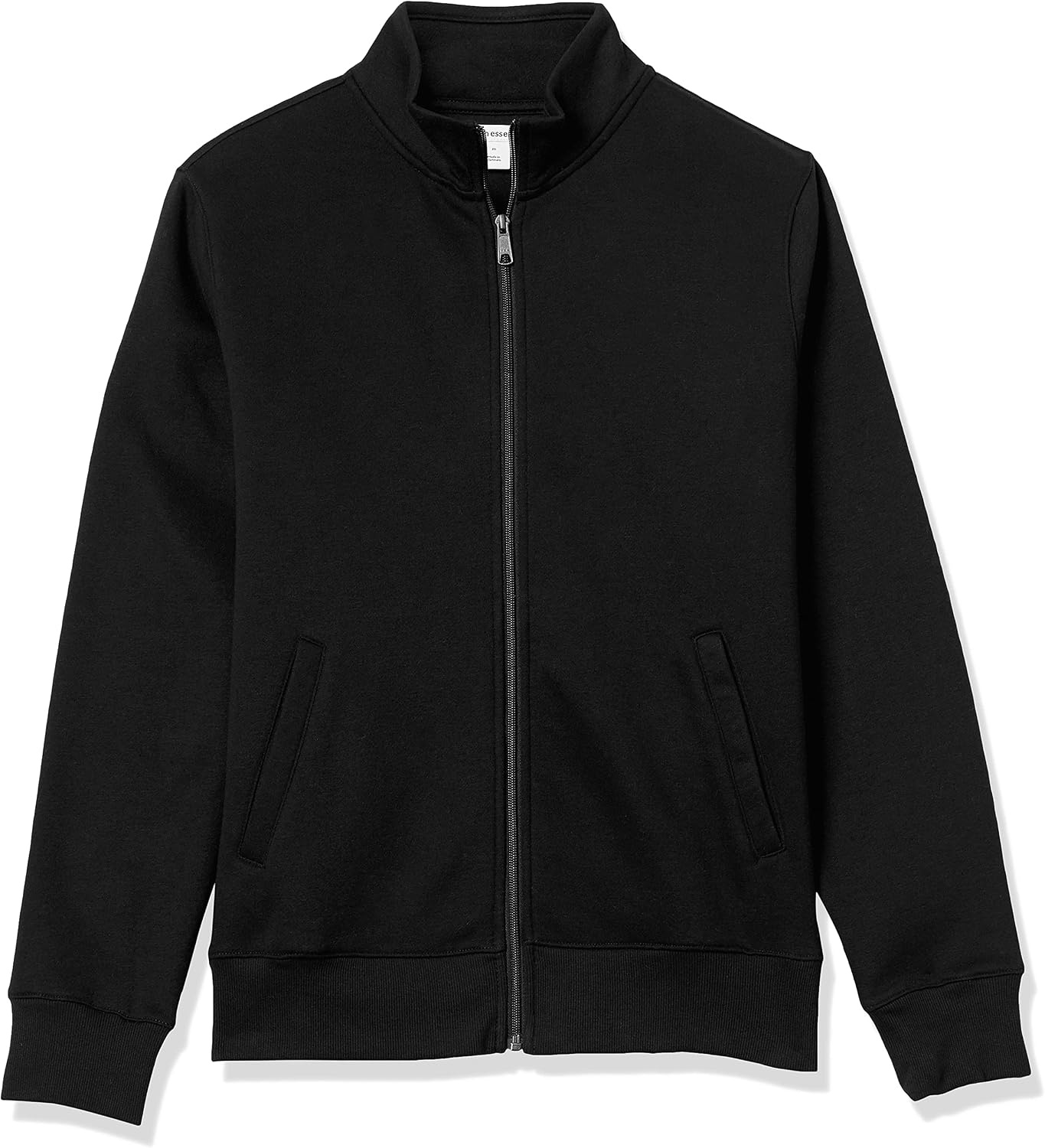 image:imageAmazon Essentials Mens Standard FullZip Fleece Mock Neck Midweight Sweatshirt with PocketsBlack