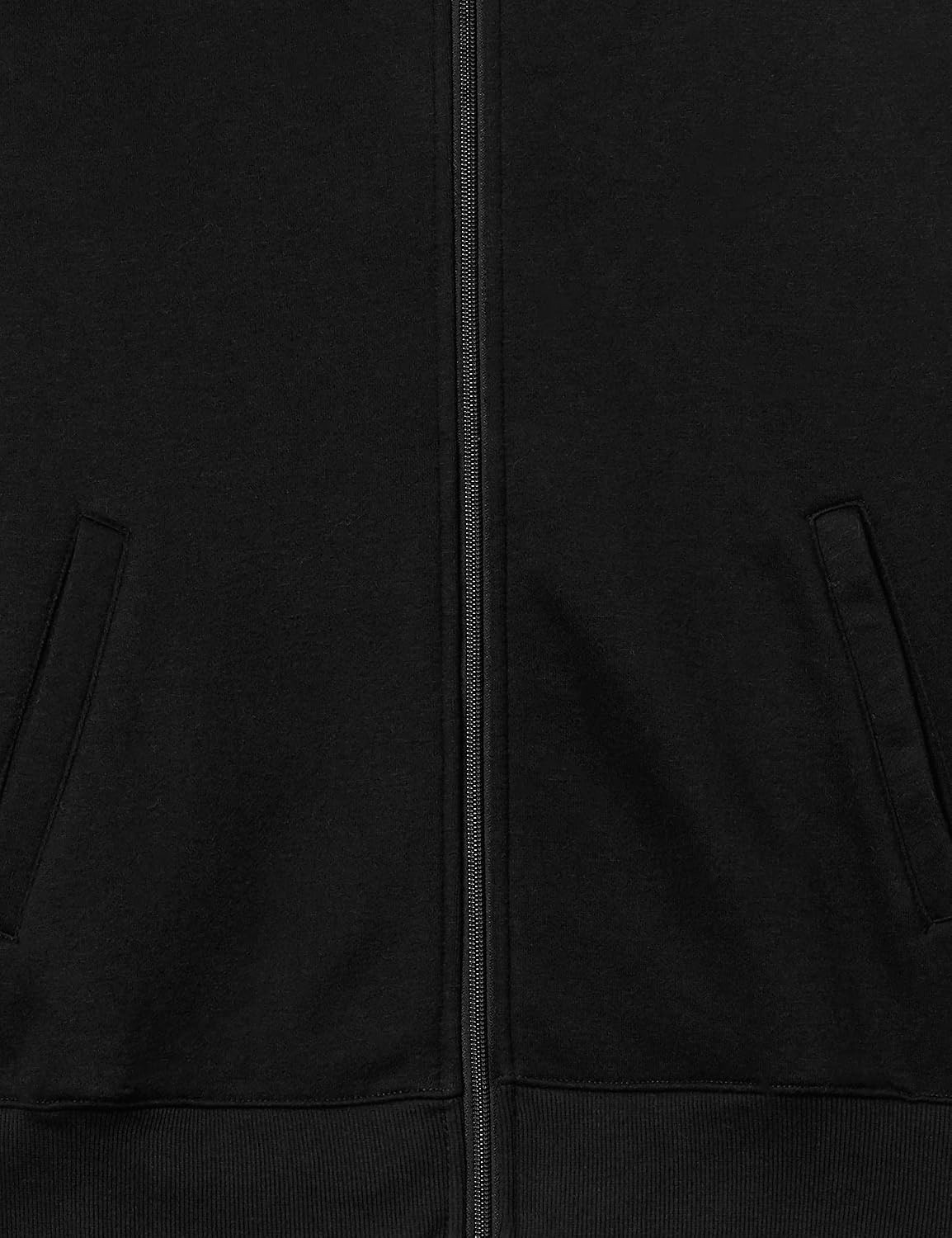 image:imageAmazon Essentials Mens Standard FullZip Fleece Mock Neck Midweight Sweatshirt with PocketsBlack