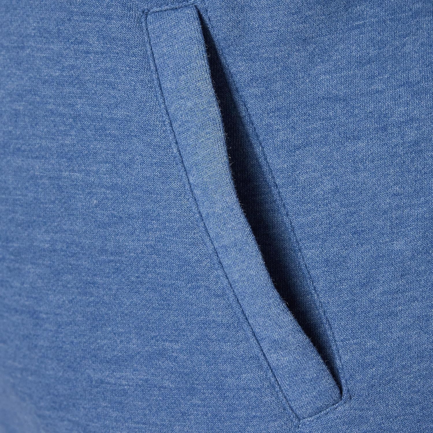 image:imageAmazon Essentials Mens Standard FullZip Fleece Mock Neck Midweight Sweatshirt with PocketsBlue Heather