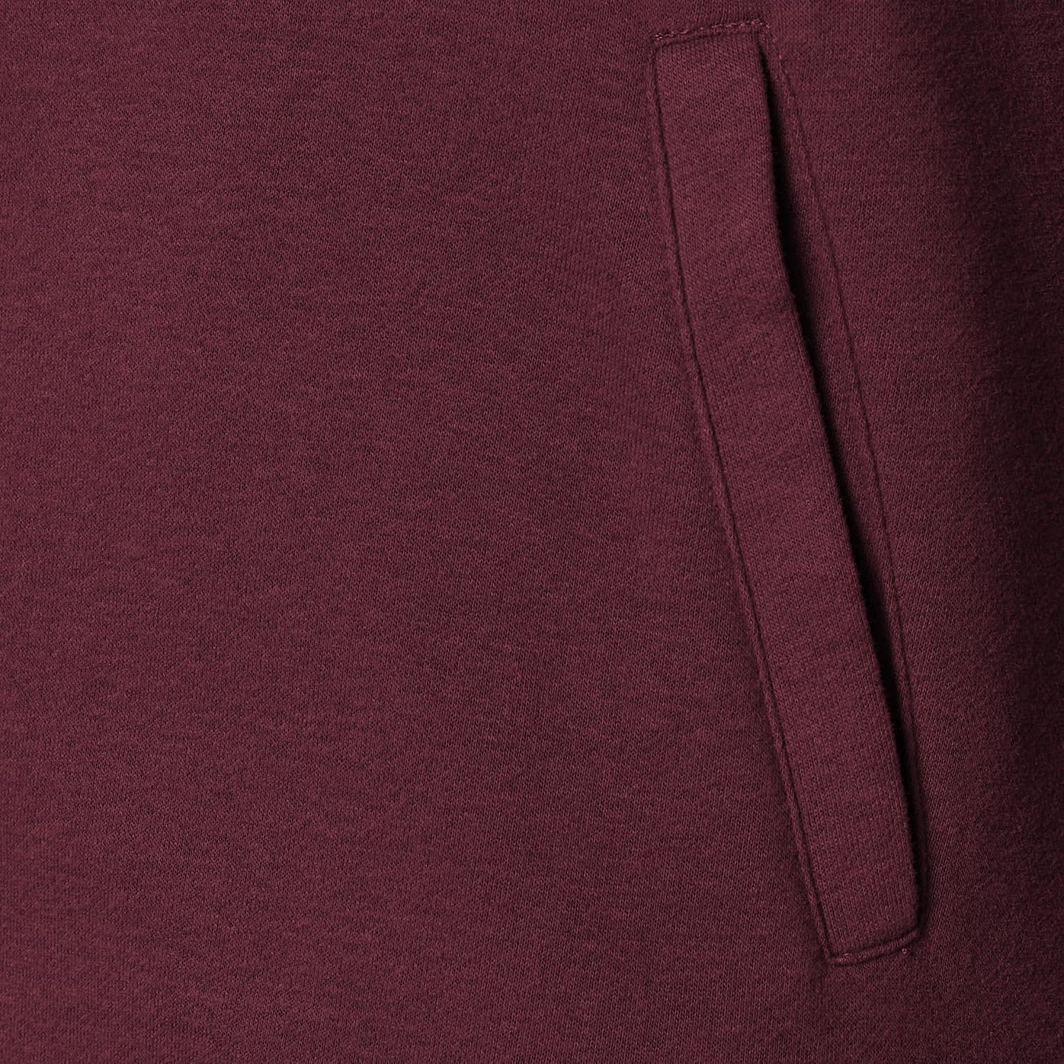 image:imageAmazon Essentials Mens Standard FullZip Fleece Mock Neck Midweight Sweatshirt with PocketsBurgundy