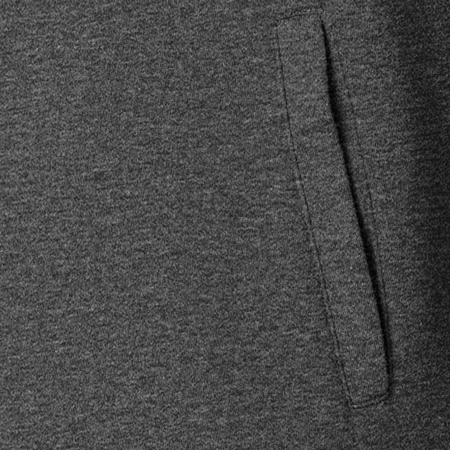 image:imageAmazon Essentials Mens Standard FullZip Fleece Mock Neck Midweight Sweatshirt with PocketsCharcoal Heather