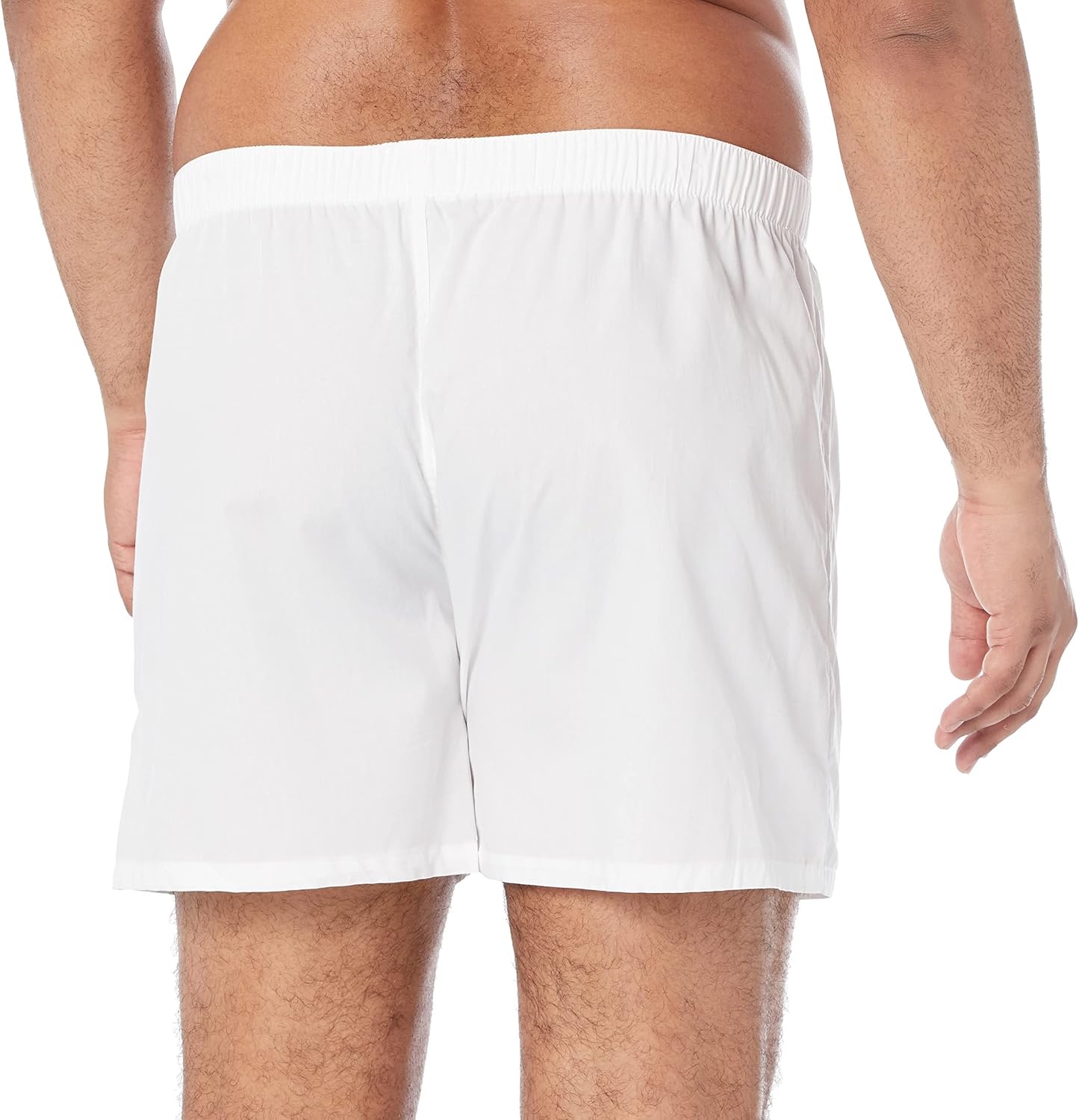 image:imageAmazon Essentials Mens Woven Cotton Boxer Short Underwear Available in Big amp TallWhite