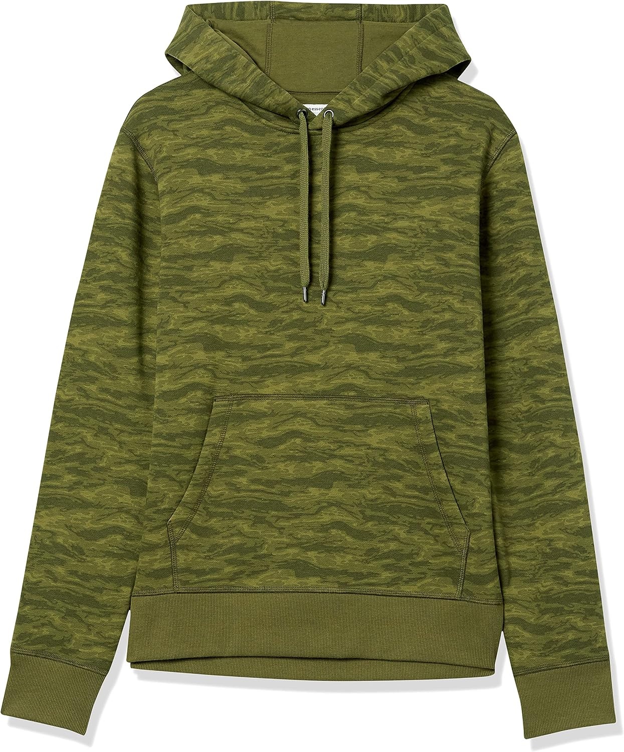 image:imageAmazon Essentials mens Fleece Pullover Hooded SweatshirtAbstract Green Camo