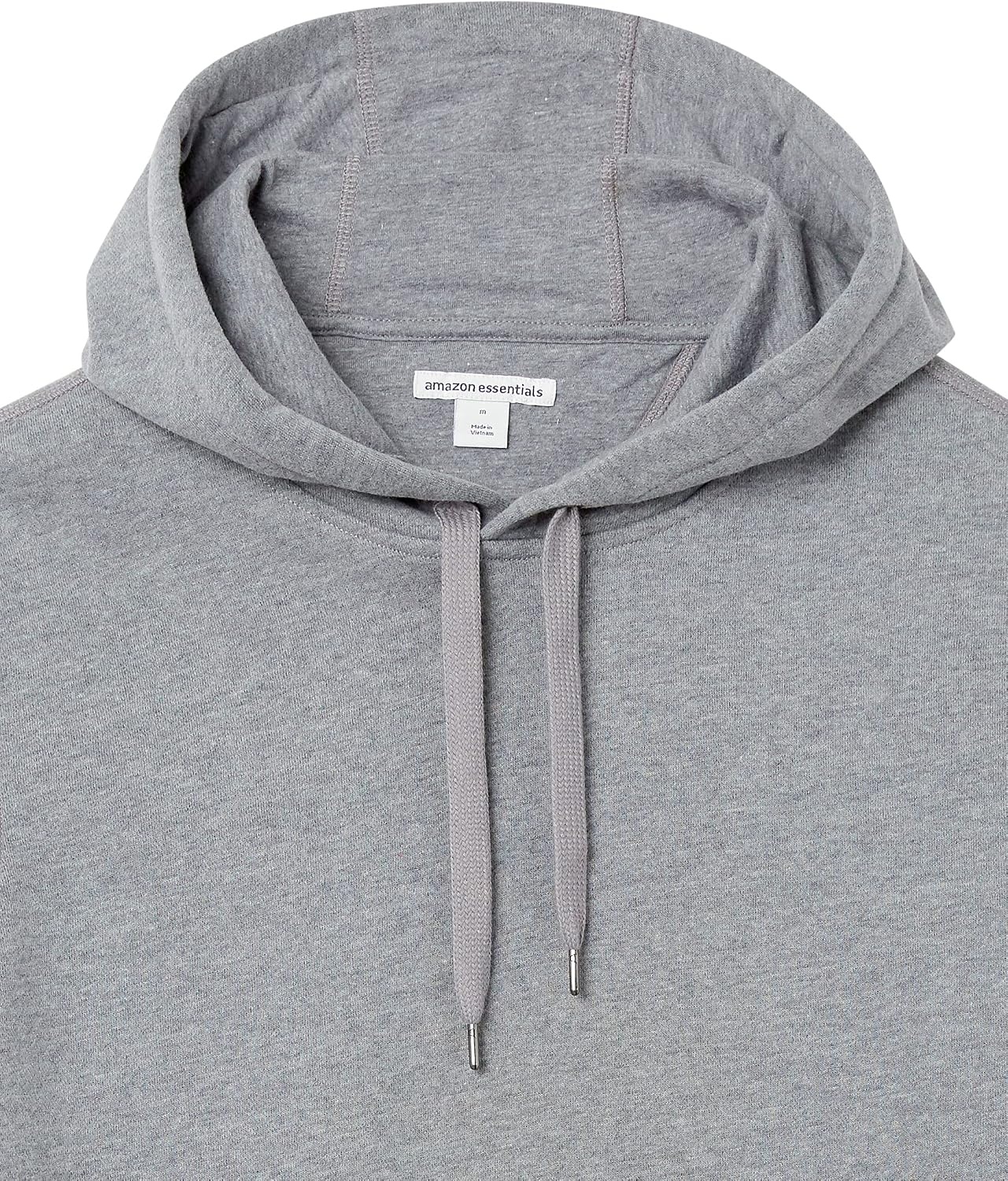 image:imageAmazon Essentials mens Fleece Pullover Hooded SweatshirtLight Grey Heather