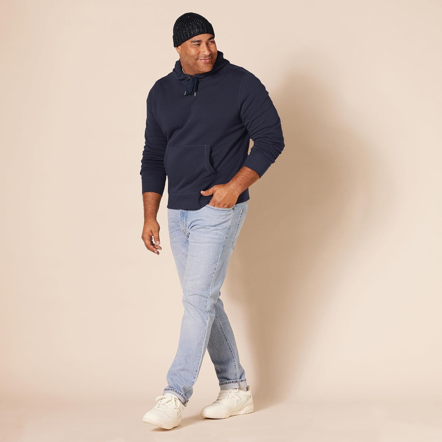 image:imageAmazon Essentials mens Fleece Pullover Hooded SweatshirtNavy