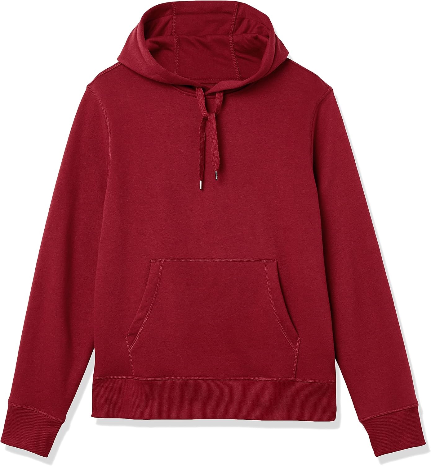 image:imageAmazon Essentials mens Fleece Pullover Hooded SweatshirtRed