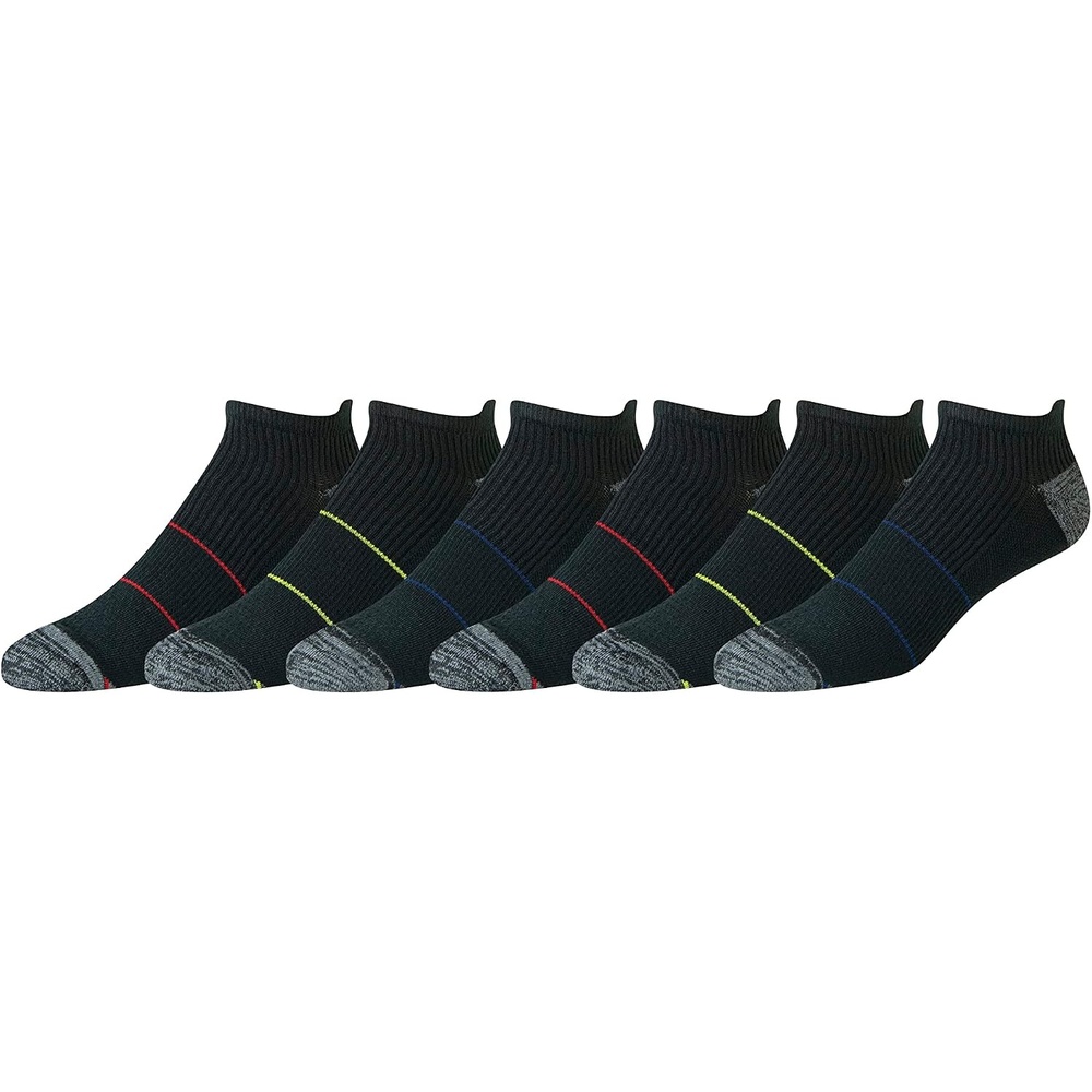 image:imageAmazon Essentials Mens Breathable Low Cut Tab Ankle Socks Performance Zone Comfortable Cushion AthleticBlack
