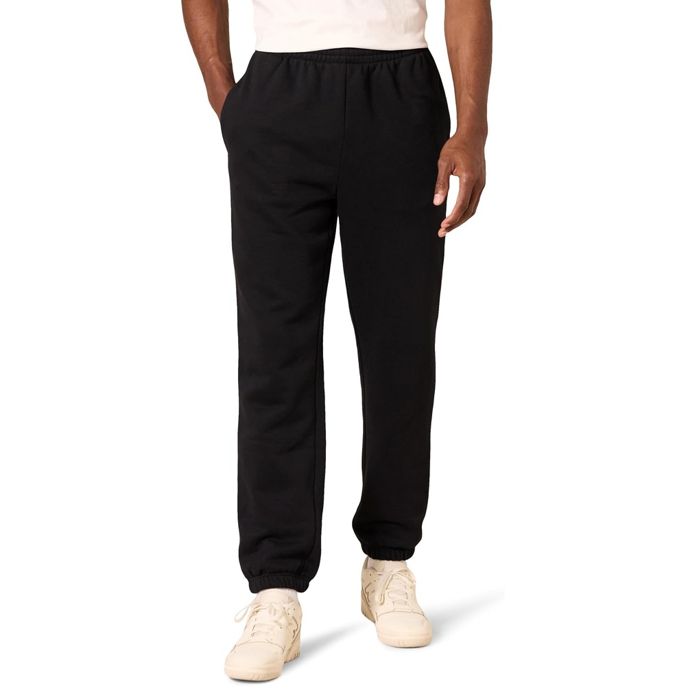 image:imageAmazon Essentials Mens Fleece Sweatpants Closed Bottom Available in Big and TallBlack