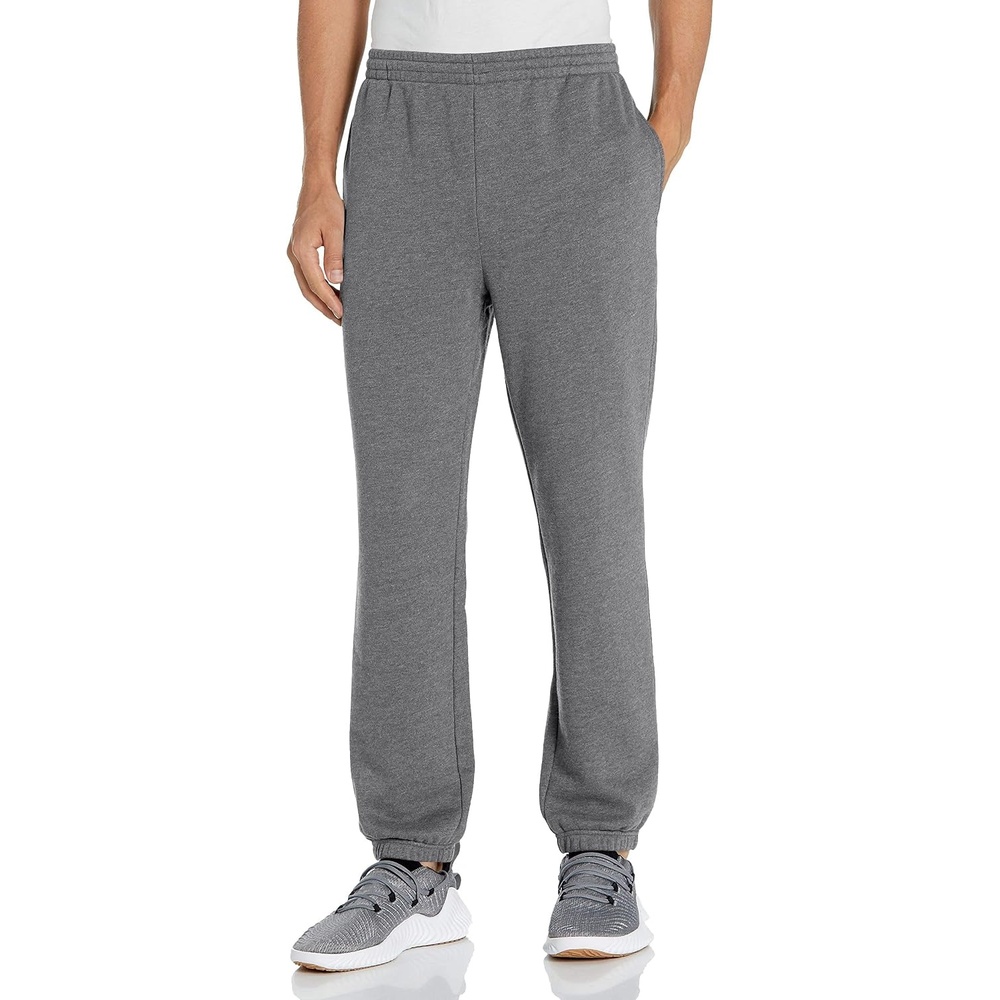 image:imageAmazon Essentials Mens Fleece Sweatpants Closed Bottom Available in Big and TallDark Grey Heather