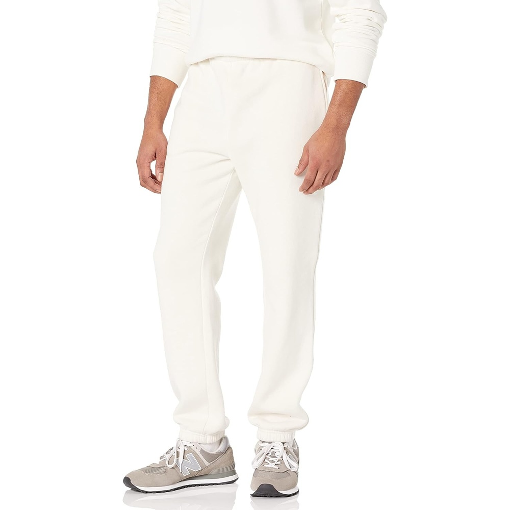image:imageAmazon Essentials Mens Fleece Sweatpants Closed Bottom Available in Big and TallOffwhite