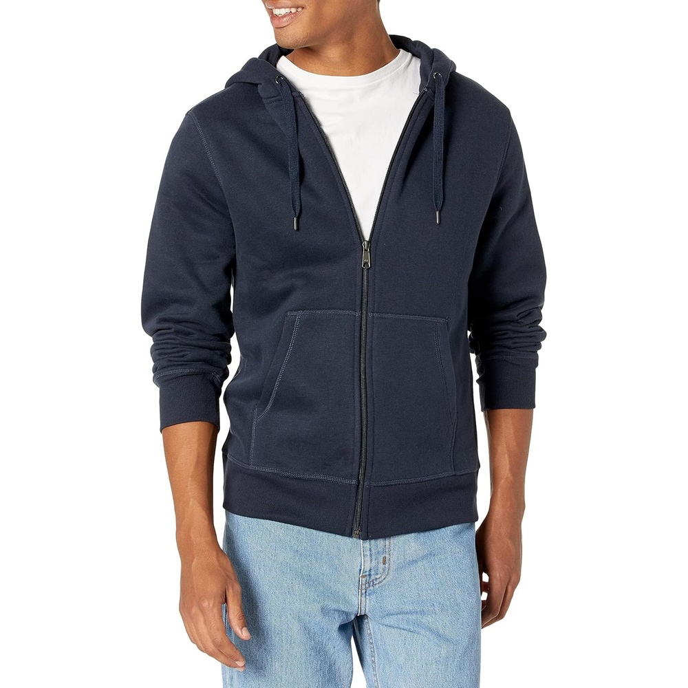 image:imageAmazon Essentials Mens FullZip Fleece Hoodie Sweatshirt Available in Big amp TallNavy