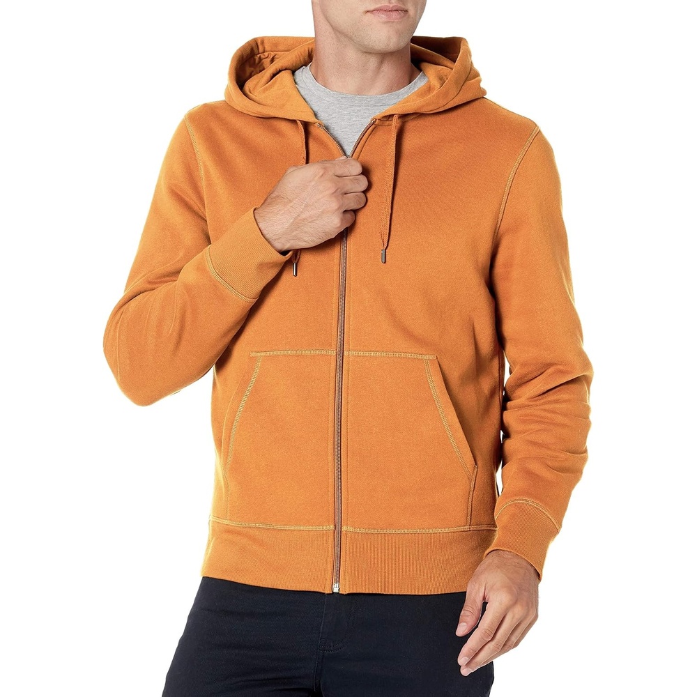 image:imageAmazon Essentials Mens FullZip Fleece Hoodie Sweatshirt Available in Big amp TallNutmeg