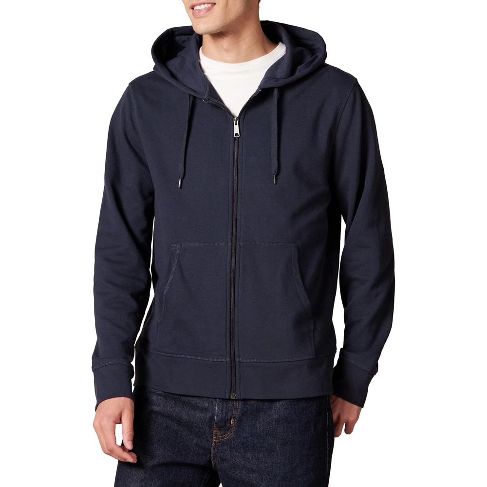 image:imageAmazon Essentials Mens Lightweight French Terry FullZip HoodieDark Navy