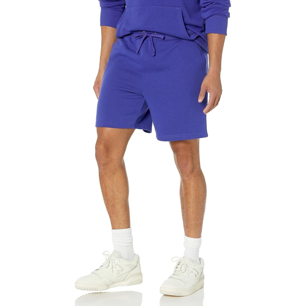 image:imageAmazon Essentials Mens Lightweight French Terry Relaxed Fit Sweat Shorts with Drawstring Available in Big amp TallRoyal Blue