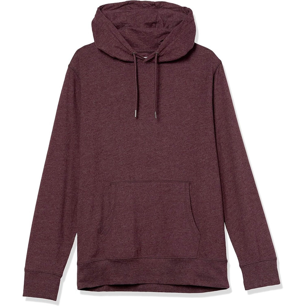 image:imageAmazon Essentials Mens Lightweight Jersey Pullover Hoodie SoftBurgundy