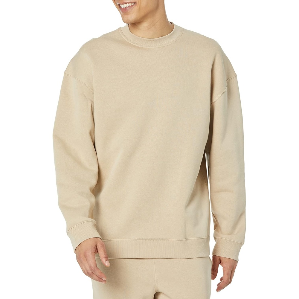 image:imageAmazon Essentials Mens OversizedFit Crewneck Sweatshirt Available in Big amp TallTan