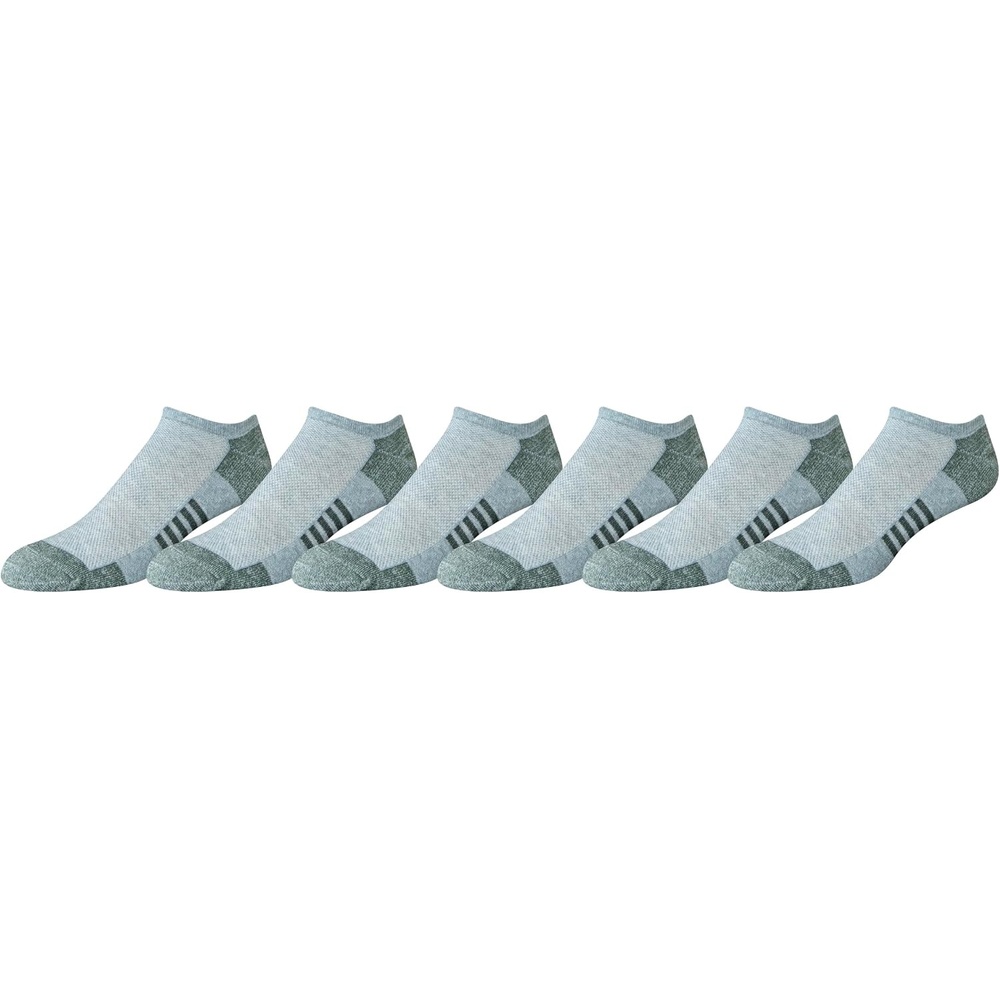 image:imageAmazon Essentials Mens Performance Cotton Cushioned Athletic NoShow Breathable Gym Socks with Support 6 PairsGrey