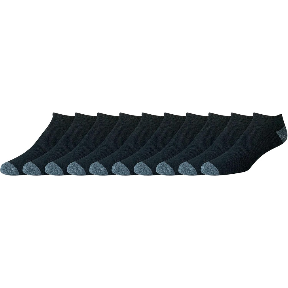 image:imageAmazon Essentials Mens Performance Cotton Cushioned Athletic Running NoShow Sports Socks Moisture WickingBlack