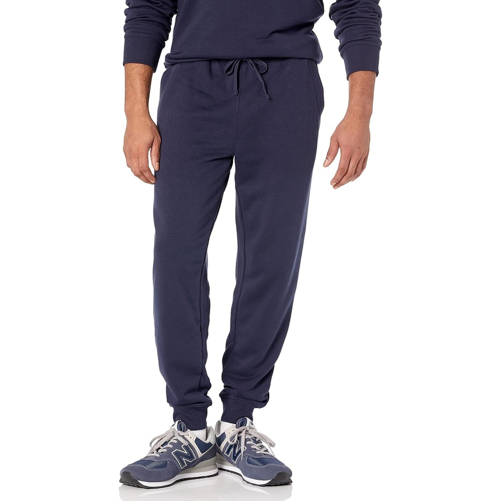image:imageAmazon Essentials Mens Relaxed Fit Jogger Pants Lightweight French Terry LoungewearNavy