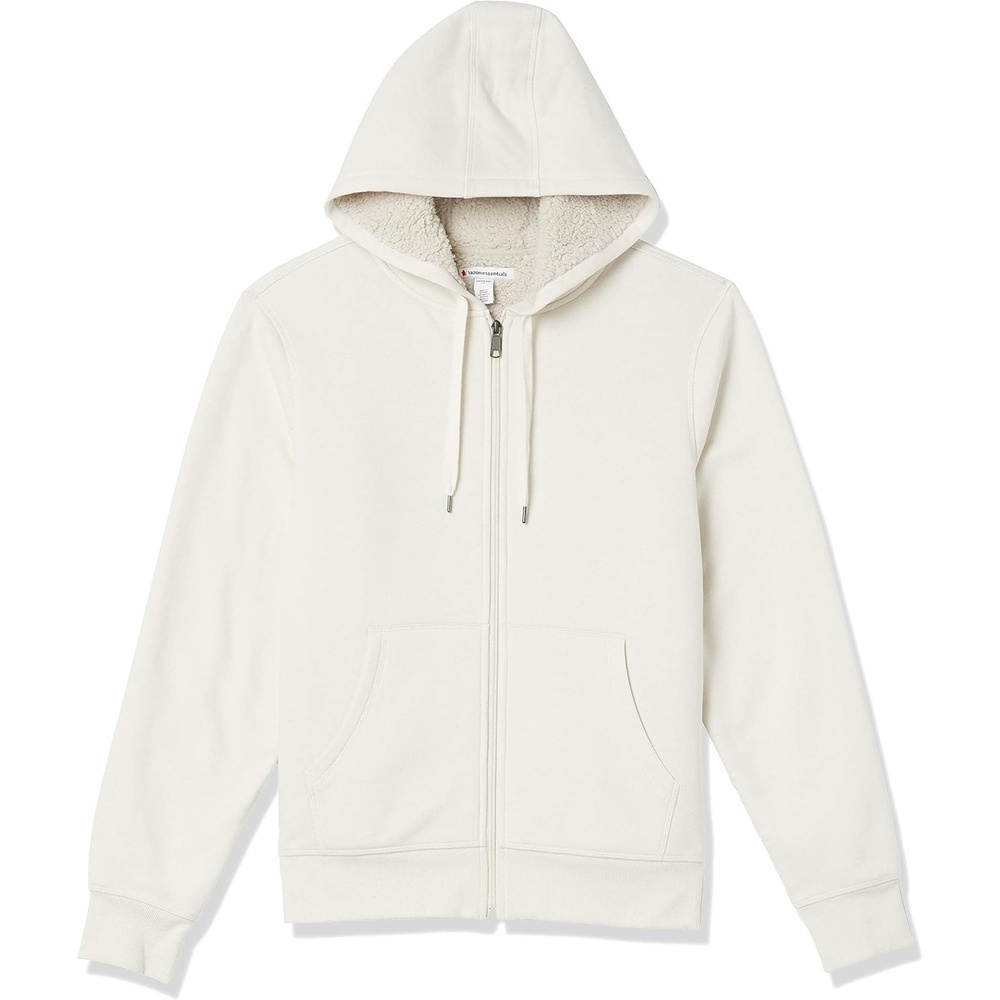 image:imageAmazon Essentials Mens SherpaLined FullZip Fleece Hoodie SweatshirtOffwhite