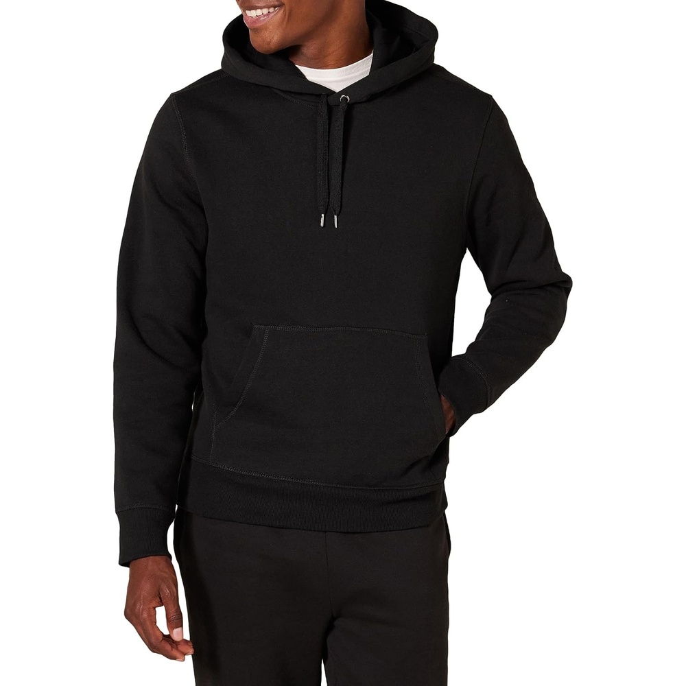 image:imageAmazon Essentials mens Fleece Pullover Hooded SweatshirtBlack