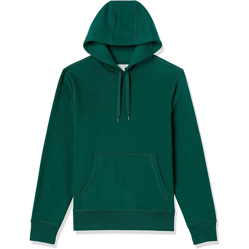 image:imageAmazon Essentials mens Fleece Pullover Hooded SweatshirtForest Green