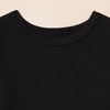 Amazon Essentials Boys and Toddlers’ Cotton Blend Thermal Long Underwear Set(Black)