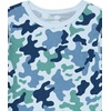 Amazon Essentials Boys and Toddlers’ Cotton Blend Thermal Long Underwear Set(Blue Camo)