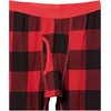 Amazon Essentials Boys and Toddlers’ Cotton Blend Thermal Long Underwear Set(Red Buffalo Check)