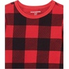 Amazon Essentials Boys and Toddlers’ Cotton Blend Thermal Long Underwear Set(Red Buffalo Check)