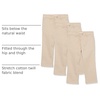 Amazon Essentials Boys and Toddlers’ School Uniform Straight-Fit Flat-Front Chino Pants with Adjustable Elastic Waist(Light Khaki Brown)