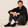 Amazon Essentials Men’s Athletic Ankle Sports Socks, Breathable Cotton Blend, Cushioned Arch Support, 6 Pairs(Black)