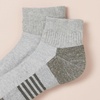 Amazon Essentials Men’s Athletic Ankle Sports Socks, Breathable Cotton Blend, Cushioned Arch Support, 6 Pairs(Grey)