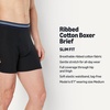 Amazon Essentials Men’s Breathable Cotton Boxer Briefs, Tag-Free, Pack of 5(Black)