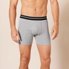 Amazon Essentials Men’s Breathable Cotton Boxer Briefs, Tag-Free, Pack of 5(Black/Charcoal/Grey)