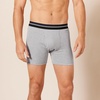 Amazon Essentials Men’s Breathable Cotton Boxer Briefs, Tag-Free, Pack of 5(Black/Charcoal/Grey Heather)