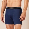 Amazon Essentials Men’s Breathable Cotton Boxer Briefs, Tag-Free, Pack of 5(Charcoal/Dark Blue/Dark Navy)