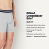 Amazon Essentials Men’s Breathable Cotton Boxer Briefs, Tag-Free, Pack of 5(Light Grey Heather)