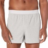 Amazon Essentials Men’s Breathable Cotton Jersey Boxer Shorts, Soft Relaxed Fit for All-Day Comfort, Pack of 5(Black/Navy/Grey Heather)
