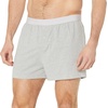 Amazon Essentials Men’s Breathable Cotton Jersey Boxer Shorts, Soft Relaxed Fit for All-Day Comfort, Pack of 5(Grey Heather  Charcoal Mix)