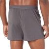 Amazon Essentials Men’s Breathable Cotton Jersey Boxer Shorts, Soft Relaxed Fit for All-Day Comfort, Pack of 5(Grey Heather/Charcoal Mix)