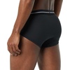 Amazon Essentials Men’s Breathable Ribbed Knit Briefs with Elasticized Waistband, Multipacks(Black)