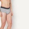 Amazon Essentials Men’s Breathable Ribbed Knit Briefs with Elasticized Waistband, Multipacks(Black/Charcoal/Grey)