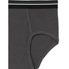 Amazon Essentials Men’s Breathable Ribbed Knit Briefs with Elasticized Waistband, Multipacks(Black/Charcoal/Grey Heather)